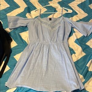 Light Blue Off-Shoulder Dress
